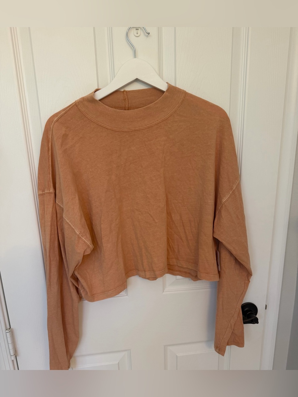 We the Free large mock neck tee shirt top large new women long sleeve - Picture 1 of 4